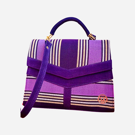 Irede Aso-Oke Handbag- Purple